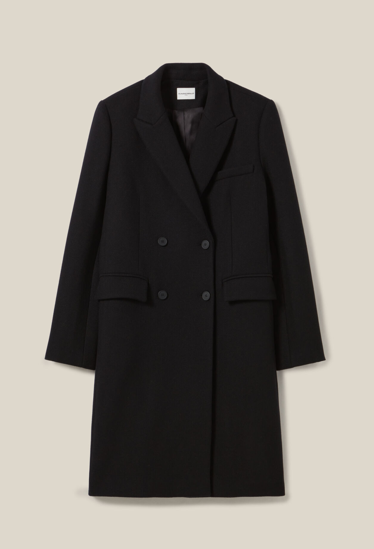 Manteau droit mi-long