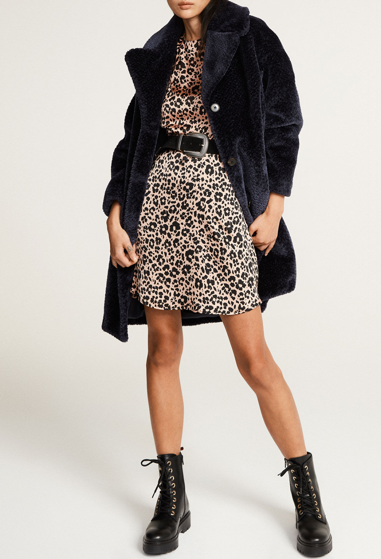 Robe patineuse léopard
