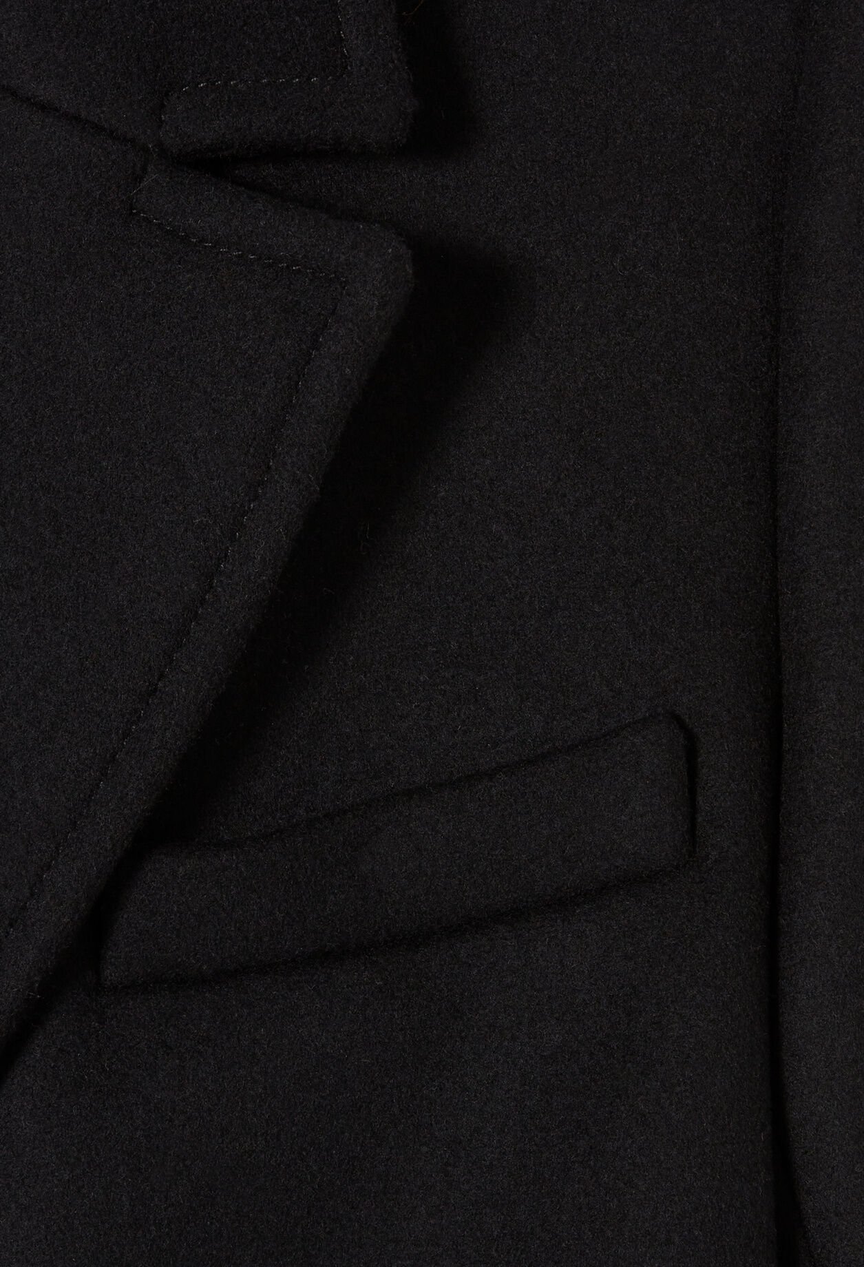 Long straight wool coat