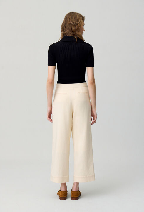 Pantalon droit à pont