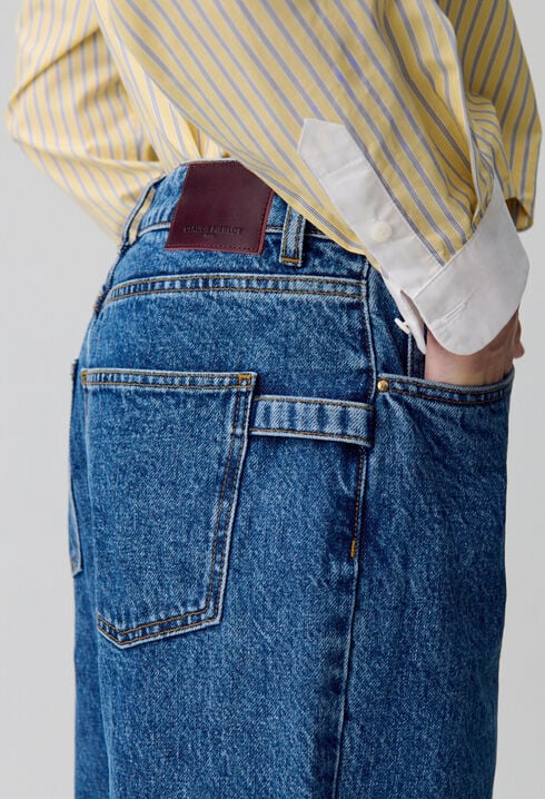 Jean denim droit large