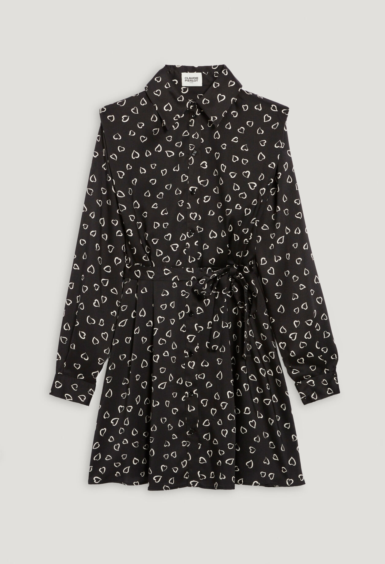 Short heart print dress