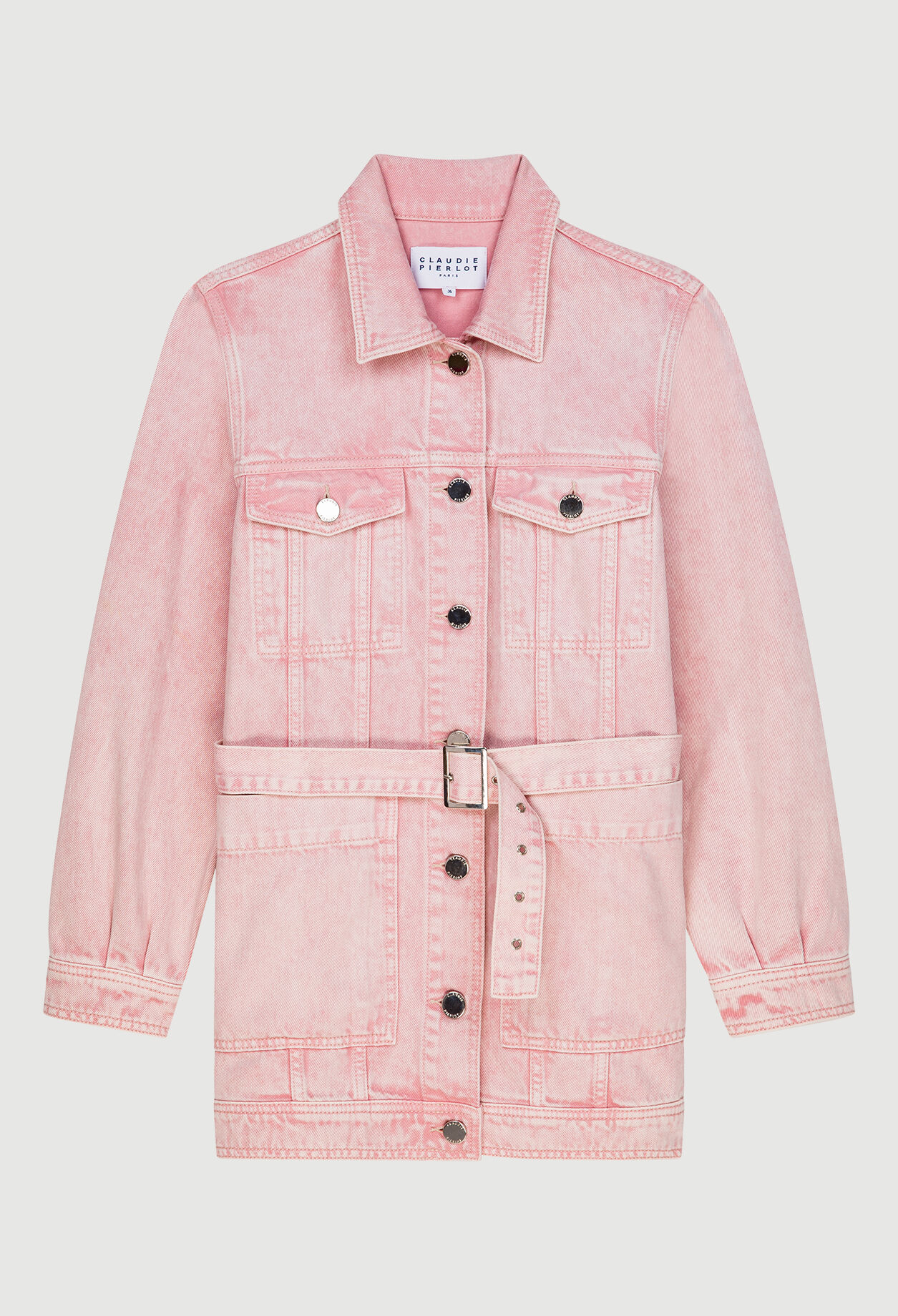 Blouson en jean ceinturé