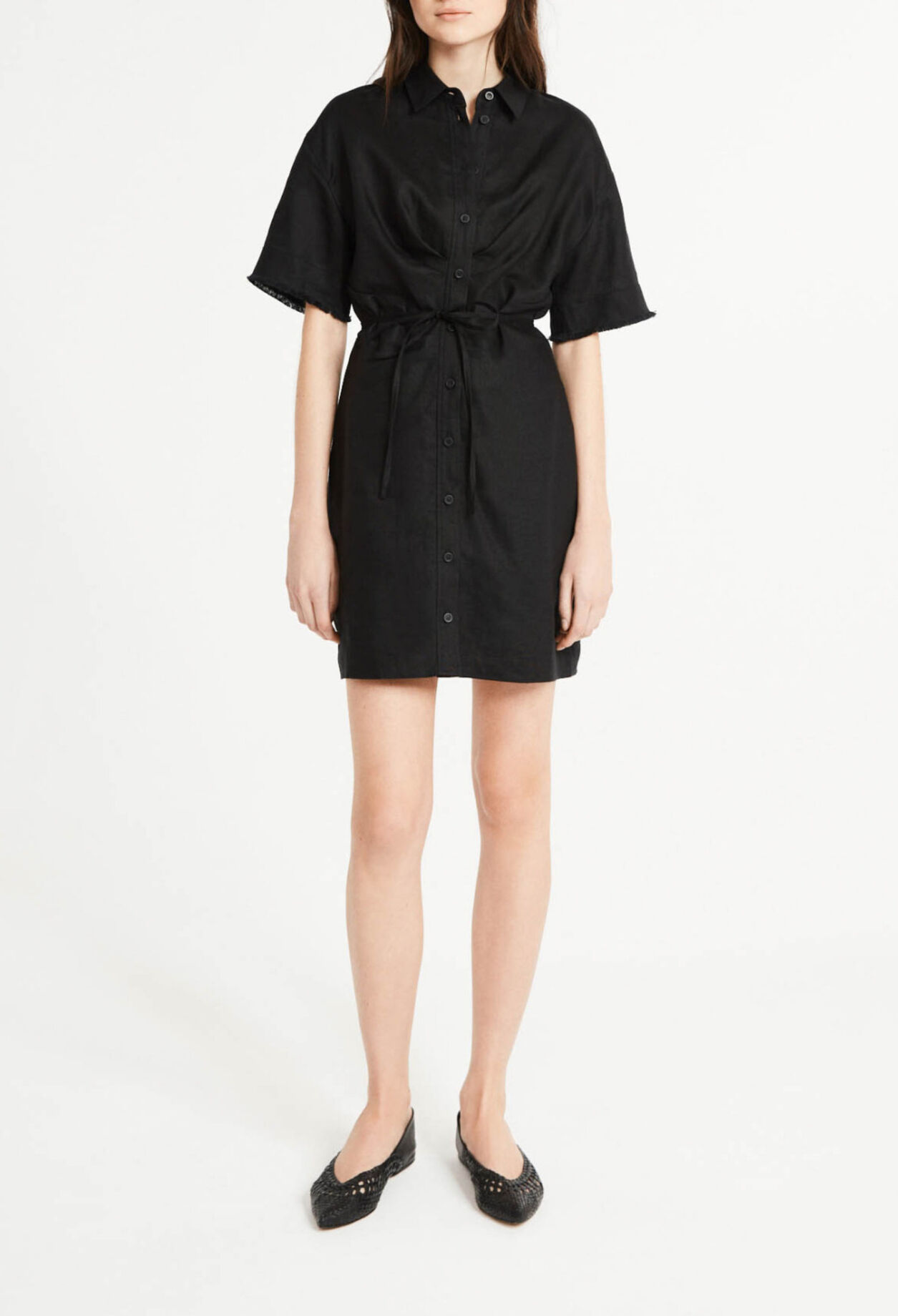 Short linen dress