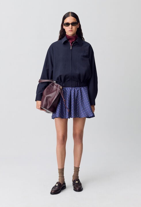 Blouson oversize zippé