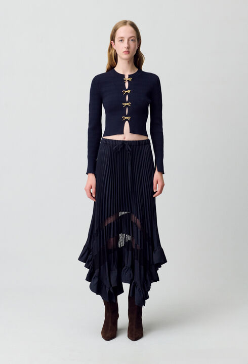 Midi pleated skirt 