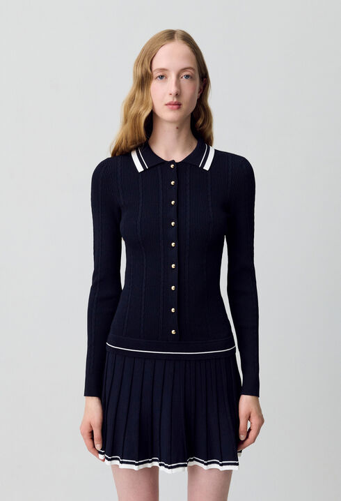 Robe maille chemise