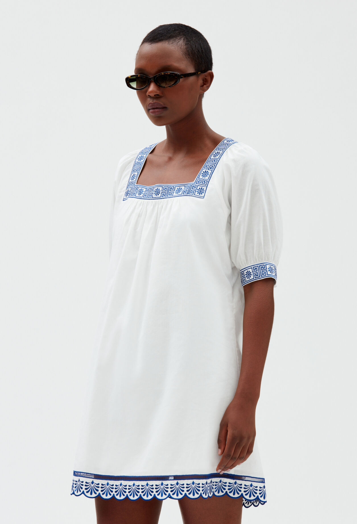 Robe courte écrue
