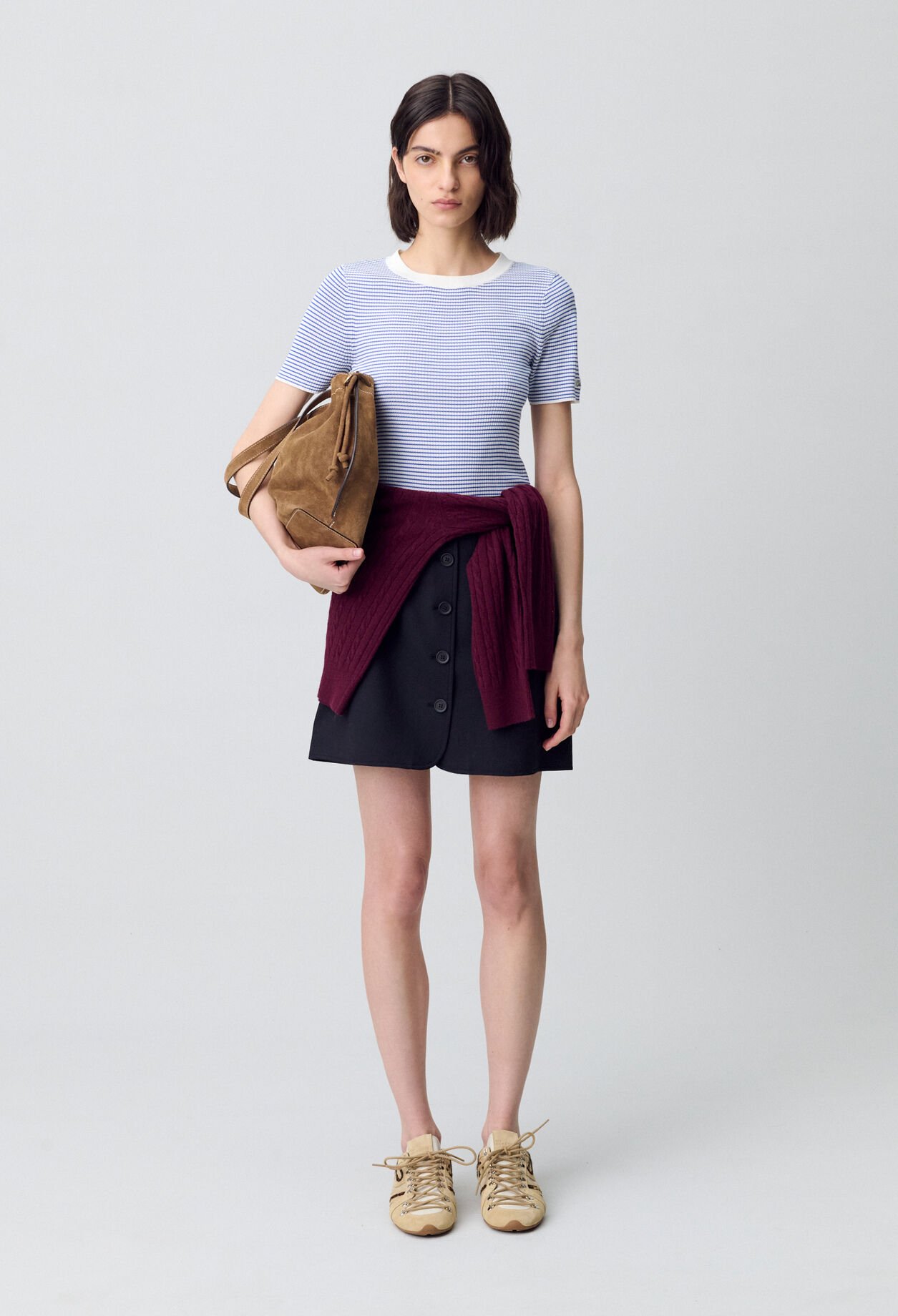 Top marinière maille fine