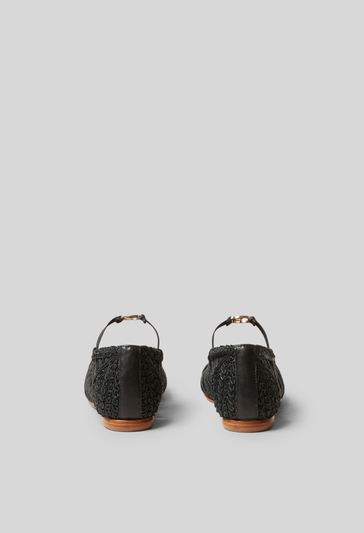 Ballerines tressées cuir