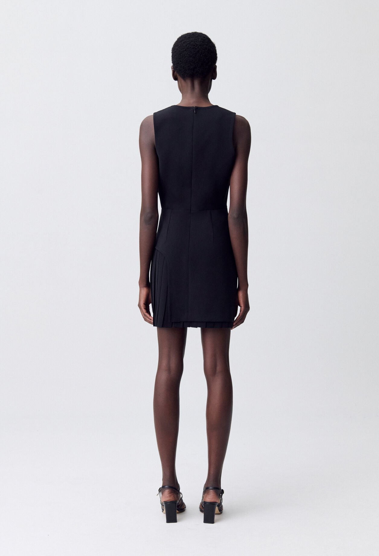 Pleated Mini Dress