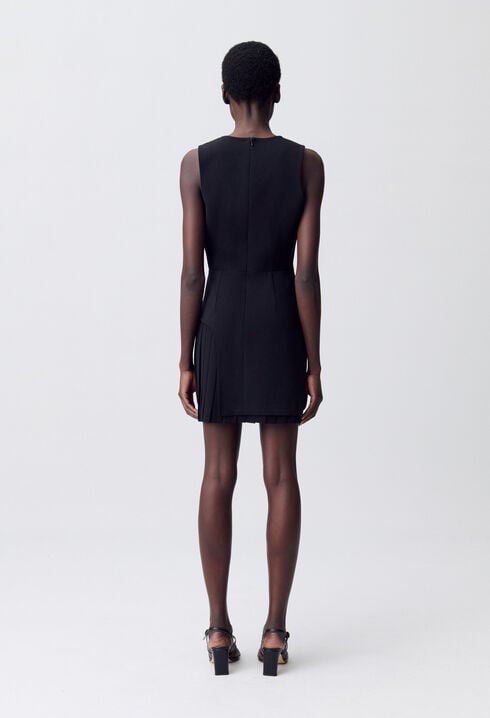 Pleated Mini Dress