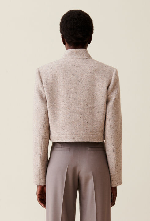 Veste courte col montant