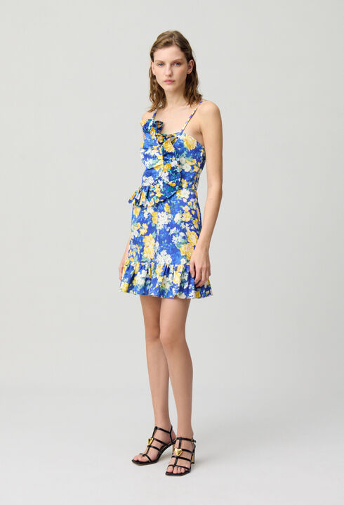Robe courte volantée