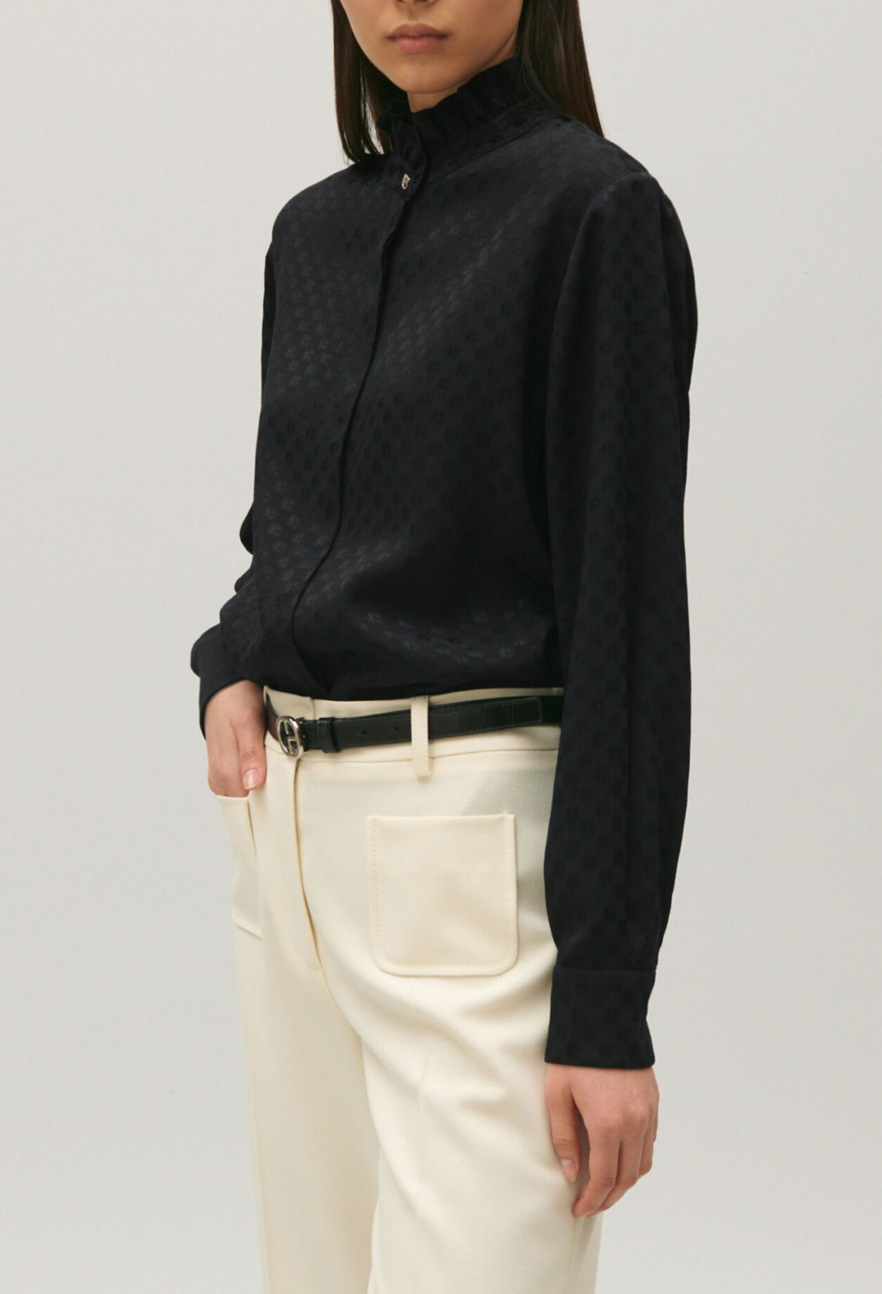 Chemise fluide noire