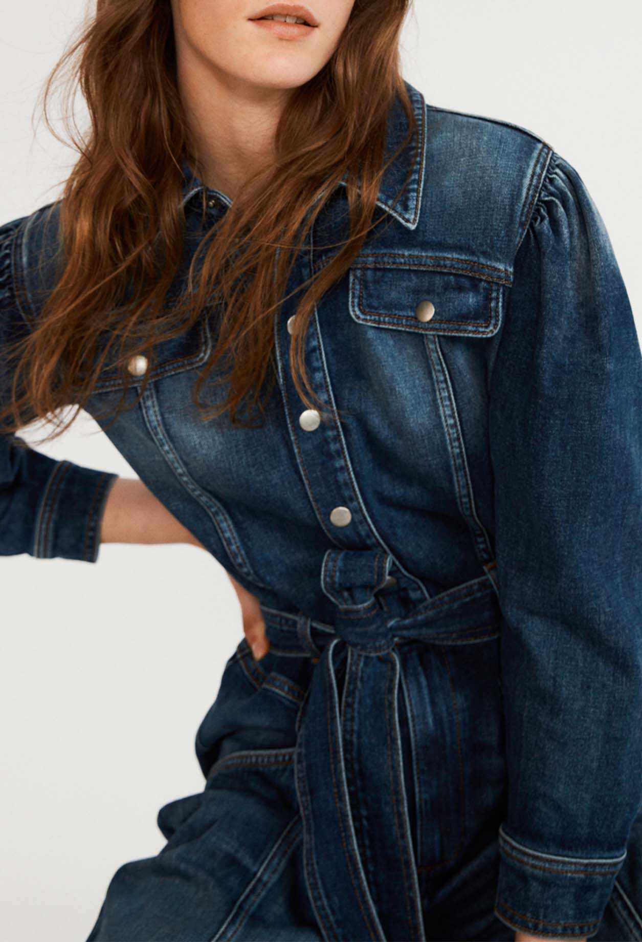Eco-responsible denim jumpsuit
