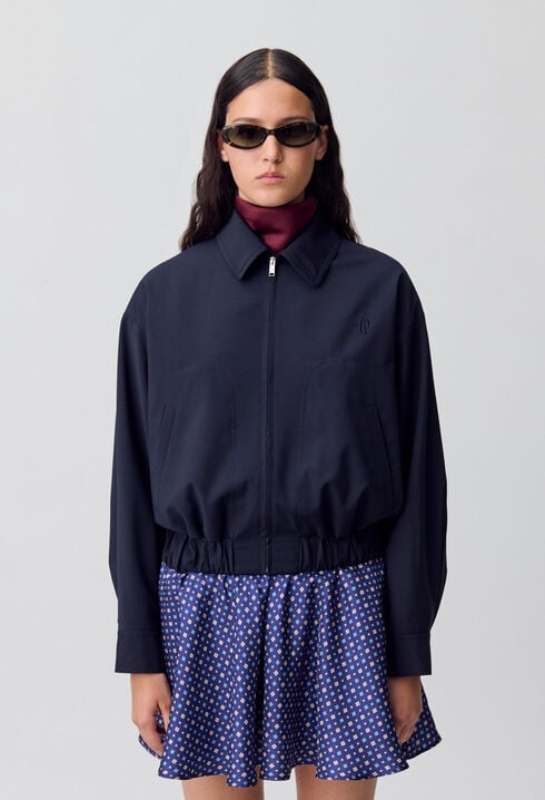 Blouson oversize zippé