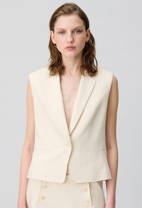 Veste de tailleur sans manches