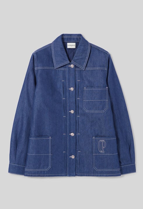 Veste denim droite