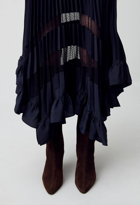 Midi pleated skirt 