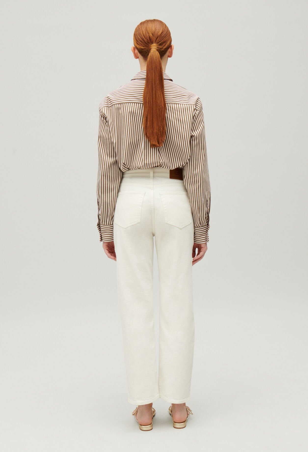 Off white straight cargo Pierre jeans