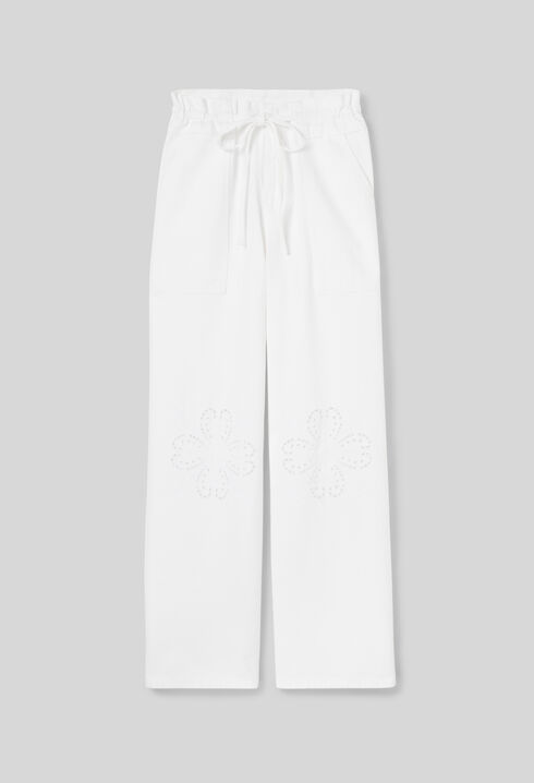 Embroidered baggy jeans