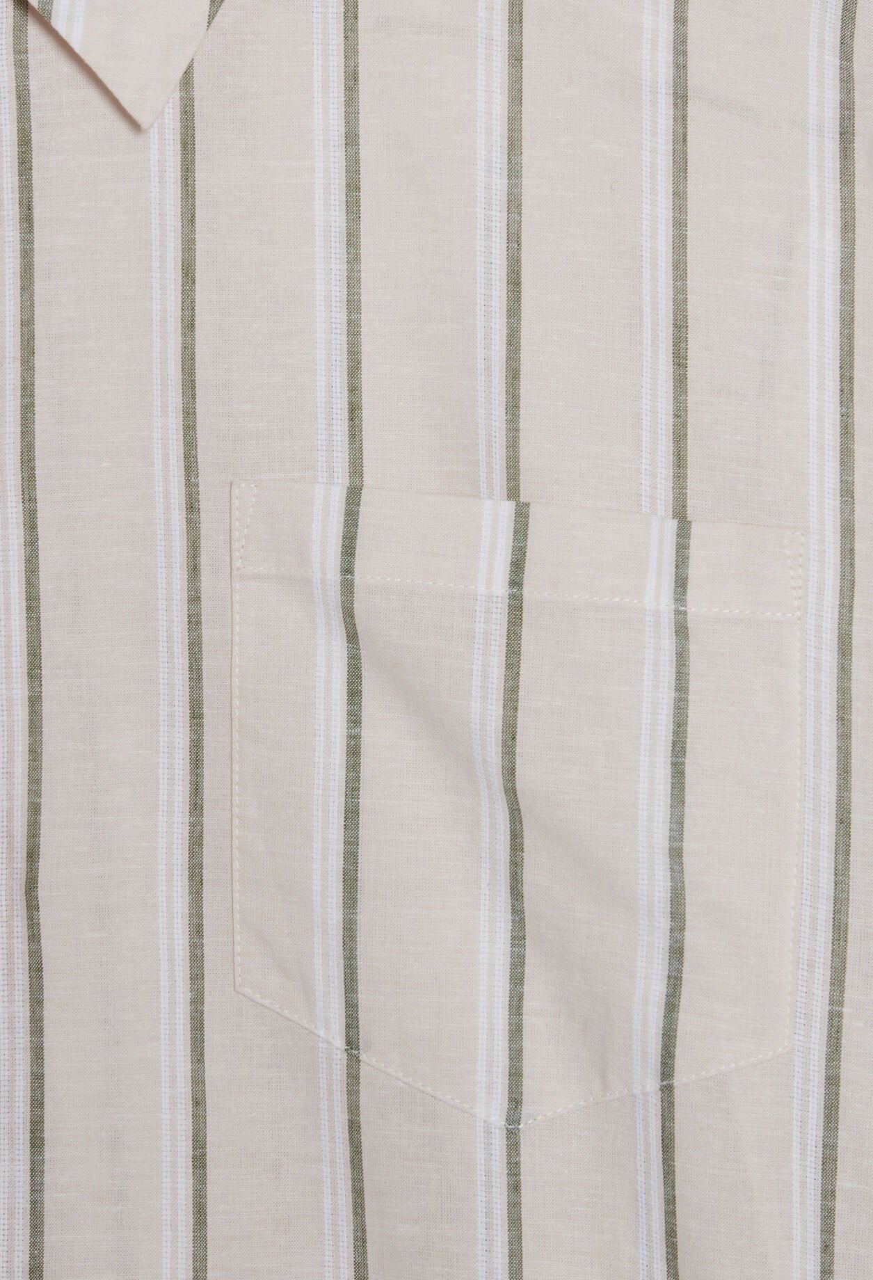 Robe chemise midi coton et lin