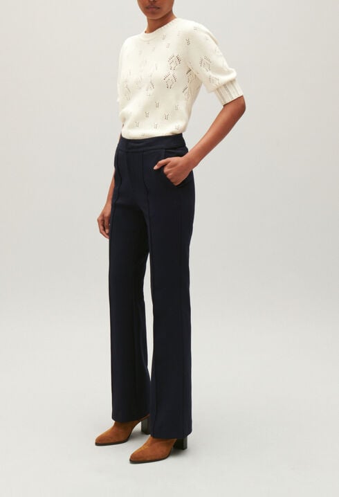 Pantalon tailleur bleu marine