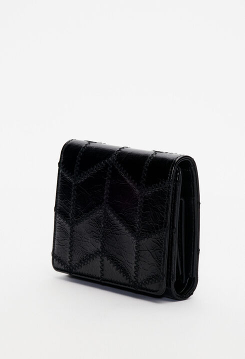 Portefeuille cuir verni