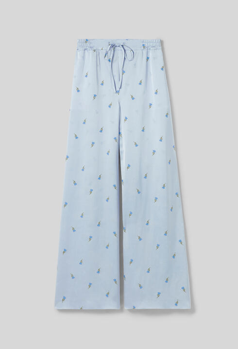Lightweight satin trousers