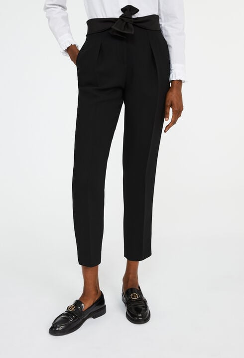 Pantalon tailleur carotte