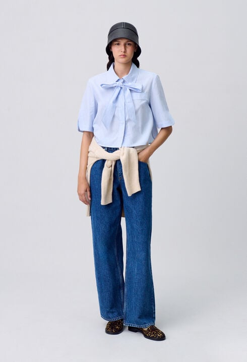 Chemise courte carreaux