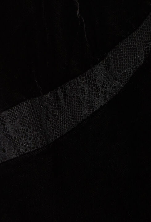 Robe midi velours noir