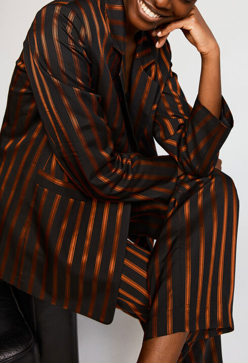 Striped blazer jacket