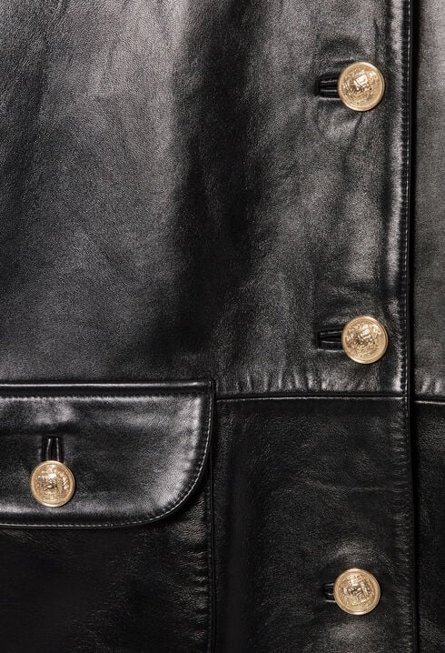 Veste large cuir