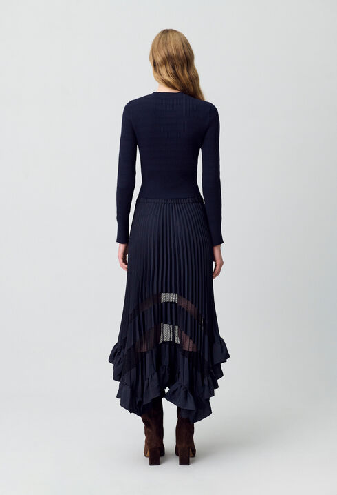 Midi pleated skirt 