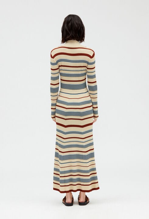 Robe midi boutonnée