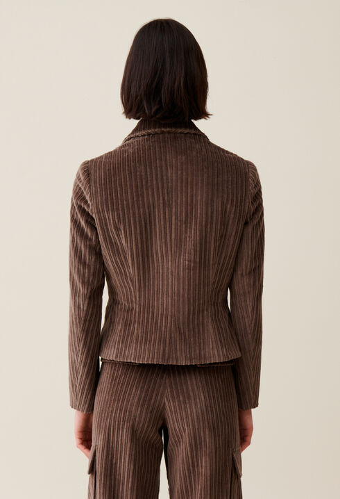 Veste velours cintrée