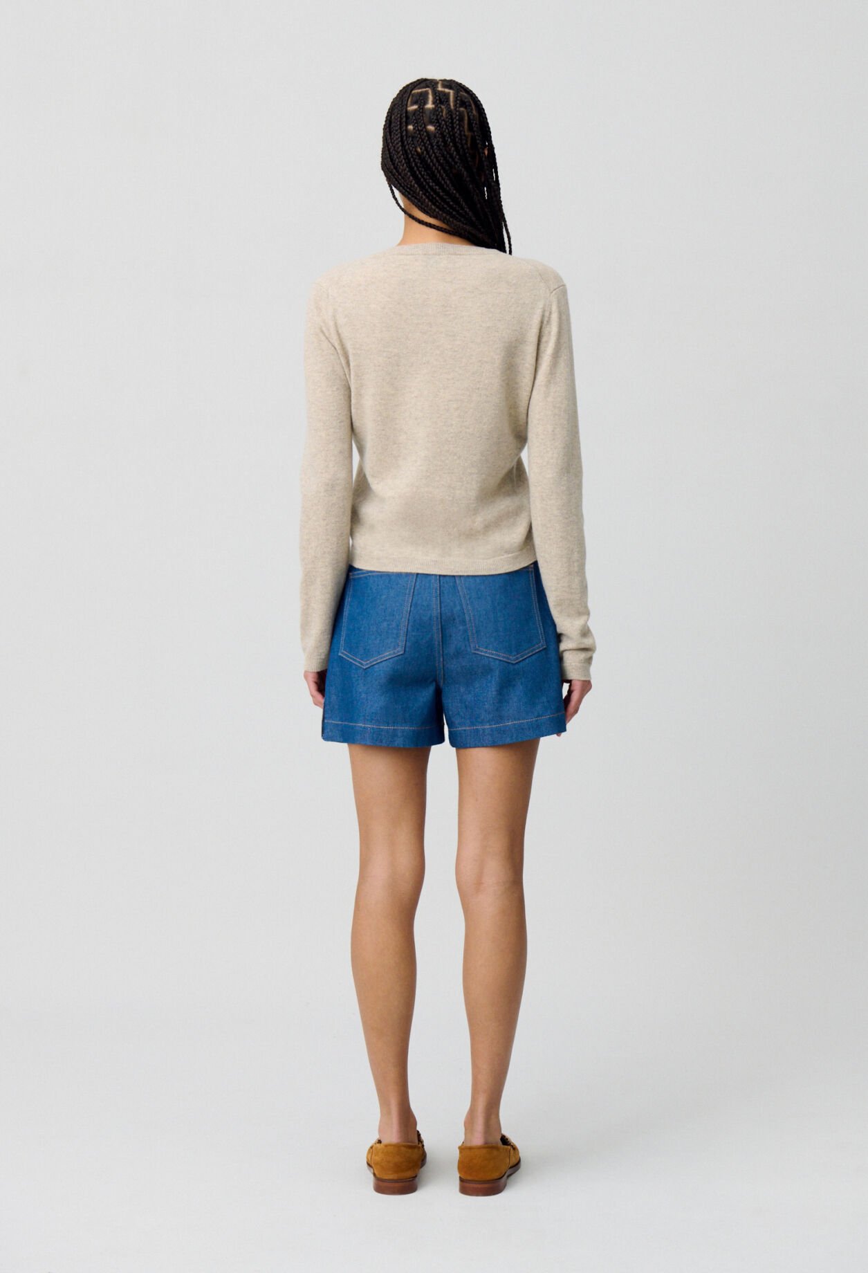 Wool Cardigan w/ CP Embroidery