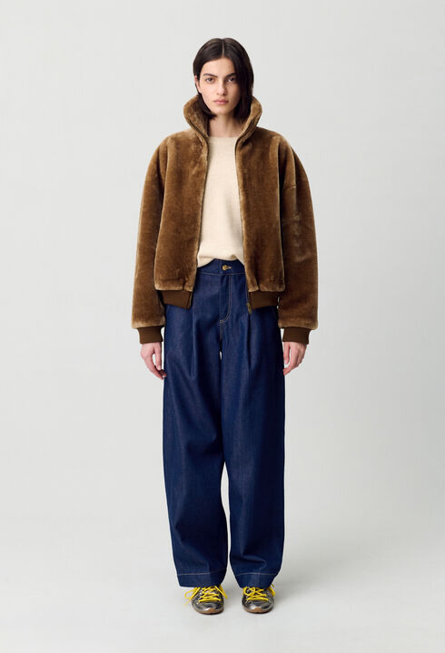 Veste fausse fourrure