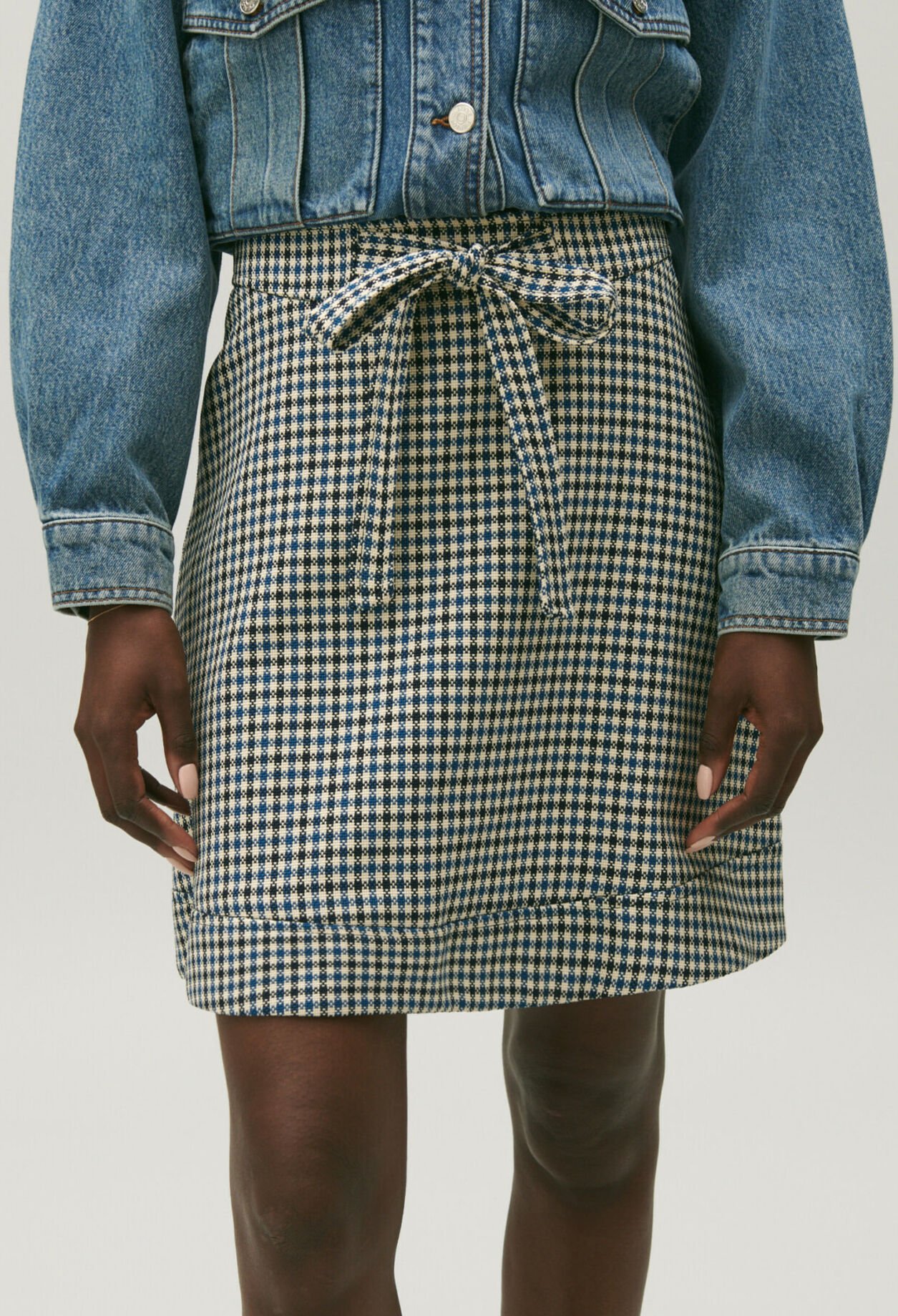 Checked skirt
