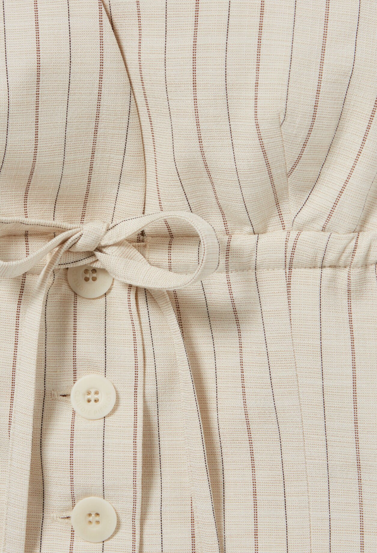 Striped blazer top