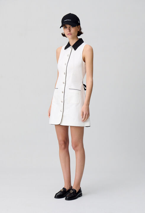 Robe courte sans manches