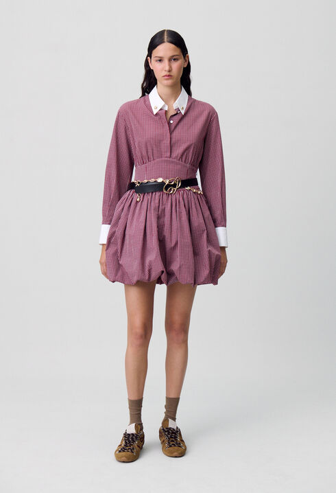 Robe courte carreaux