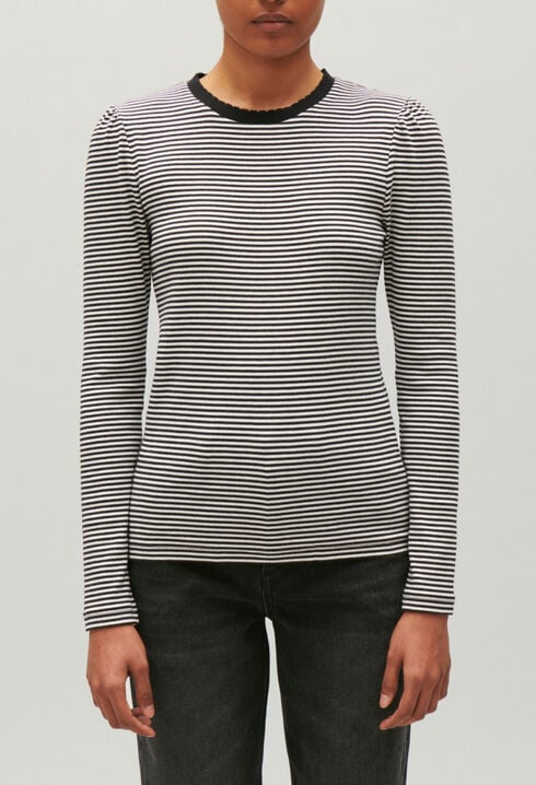 T-shirt rayures bicolores