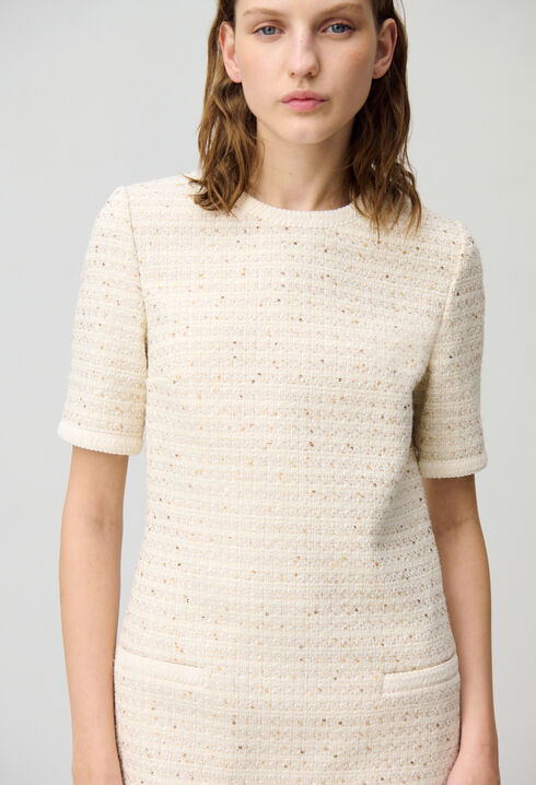 Robe courte tweed