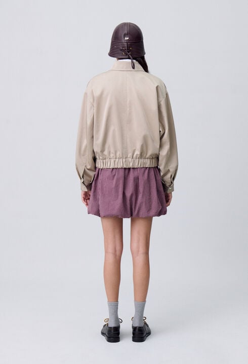 Blouson oversize zippé