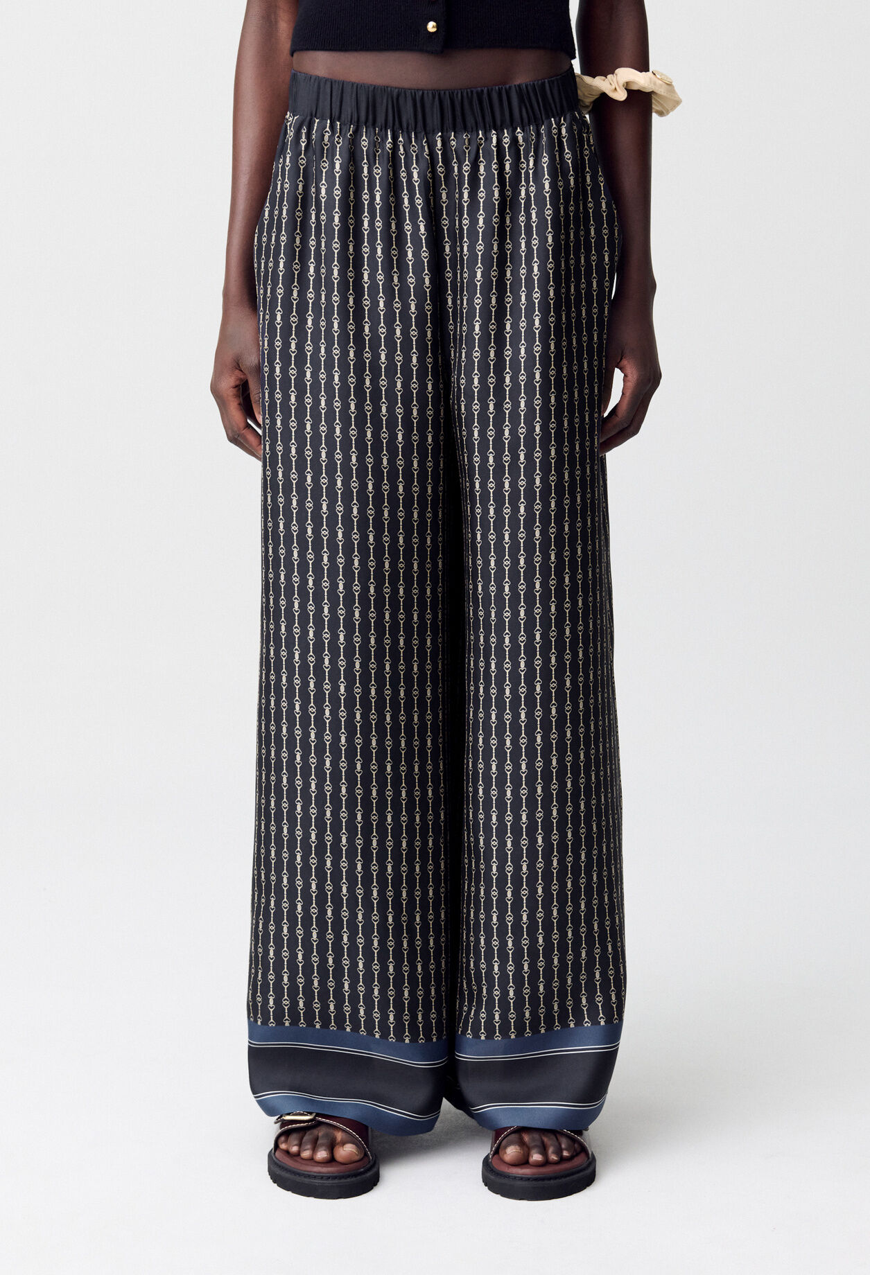 Pantalon fluide imprim&eacute;