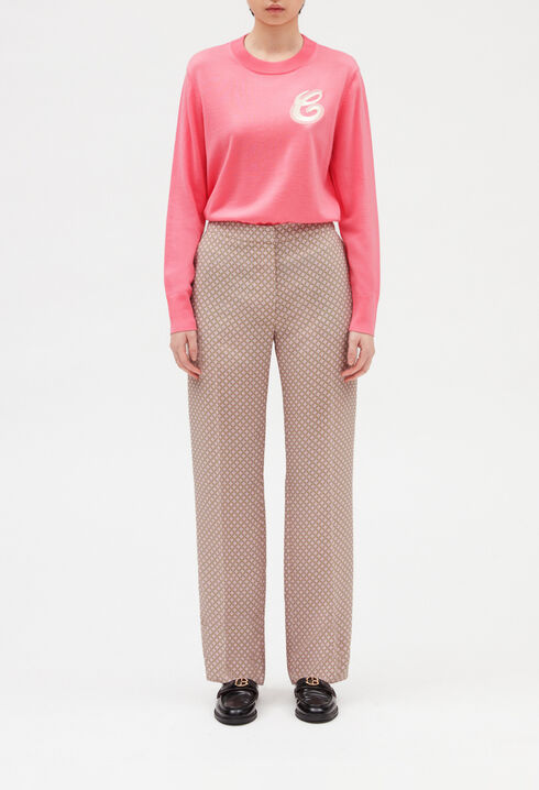 Pantalon imprimé rose