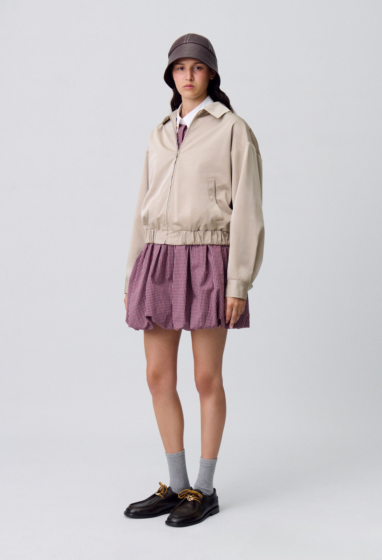 Blouson oversize zippé